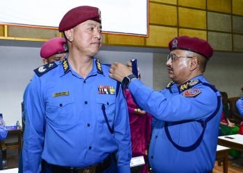 ६ जना प्रहरी अतिरिक्त महानिरीक्षकहरू दर्ज्यानी चिन्हद्वारा सुशोभित