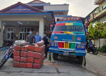 लागुऔषध गाँजा सहित ५ जना  पक्राउ