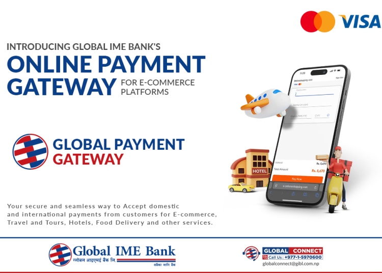 ग्लोबल आइएमई बैंकद्वारा कार्डमा आधारित ग्लोबल पेमेन्ट गेटवे सुचारु