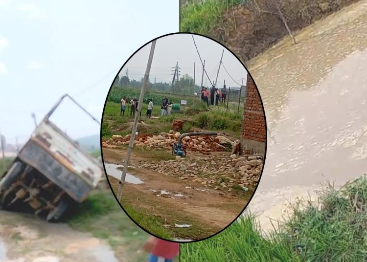 रोकिराखेको गाडी दबिएको ठाउँकाे अध्ययन थालियो