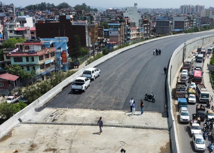 ग्वार्काे चोकको फ्लाइओभरमा गाडी जेठको अन्तिमदेखि सञ्चालन हुने