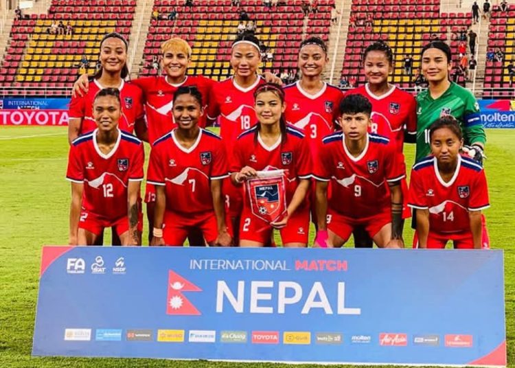 नेपाली महिला राष्ट्रिय फुटबल टोली थाइल्यान्डसँग पराजित