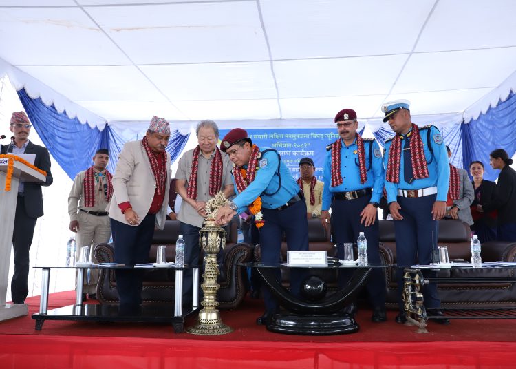 सडक र सवारी लक्षित मनसुनजन्य बिपद् न्यूनिकरण अभियान-२०८२ शुभारम्भ