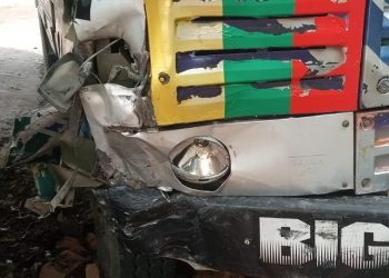 कन्टेनर ट्रकको ठक्करबाट मोटरसाइकल चालकको मृत्यु