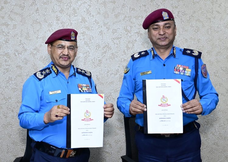 प्रहरीको कार्यसम्पादन सम्झौतामा हस्ताक्षर कार्यक्रम सम्पन्न