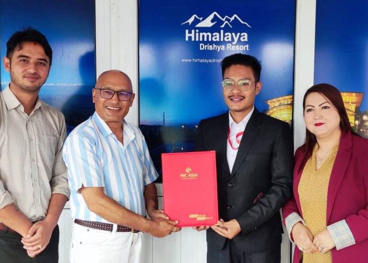 एनआईसी एशिया बैंक र हिमालय दृश्य रिसोर्टबीच सम्झाैता