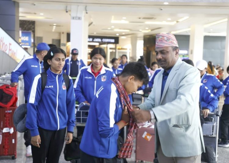 एसियन कप छनोट खेलेर नेपाली टोली स्वदेश फर्किए