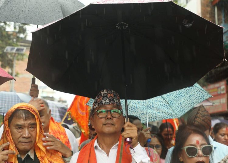 सनातन हिन्दु राष्ट्र स्थापनाको माग गर्दै विशेष पैदल यात्रा