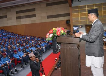 प्रहरीलाई राष्ट्रकाे हितमा समर्पित हुन निर्देशन