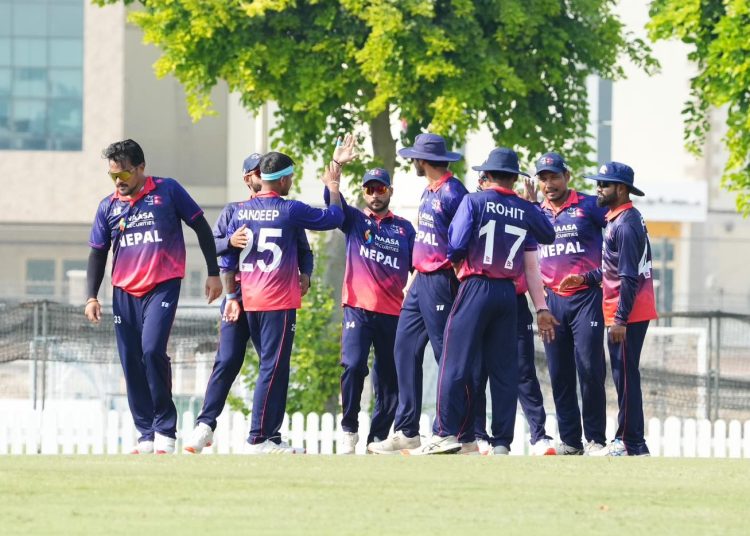 यूएईसँग नेपाल पाँच विकेटले पराजित