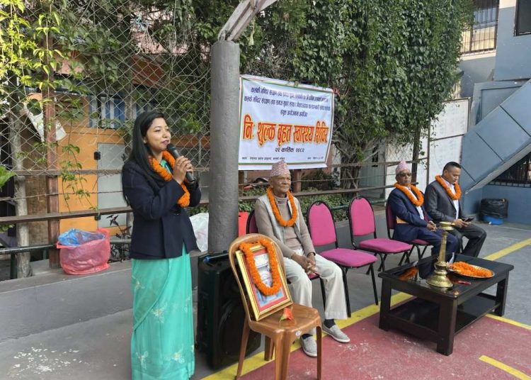 कलंकीमा बृहत् स्वास्थ्य शिविर र रक्तदान : ६ सयभन्दा बढीले गराए स्वास्थ्य परीक्षण