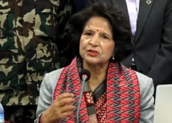 स्वास्थ्यमन्त्री र श्रीलङ्काका राजदूत डेलपिटियाबीच भेट