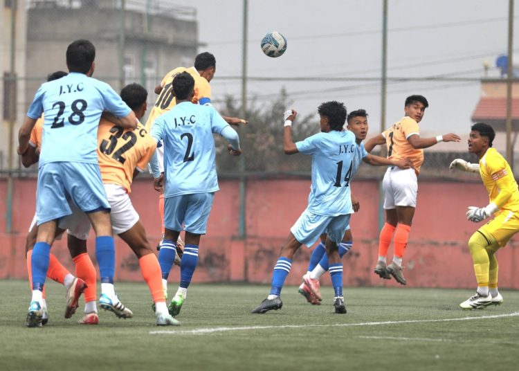 राष्ट्रिय लिग फुटबलको शीर्ष स्थानमा एपीएफ