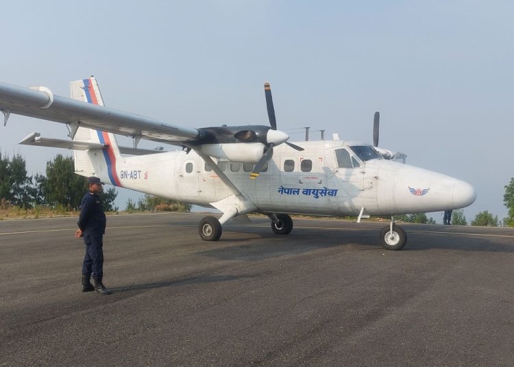  रेसुङ्गा विमानस्थलमा सातामा तीनपटकमात्र हवाई उडान गरिने