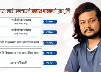 प्रकाश पाठकलाई काठमाडौं ल्याइयाे