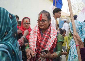 सुनसरी ३ मा भगबती चौधरीका पक्षमा महिलाहरु, मन र मत परिवर्तन नगर्ने अडान