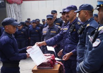 निर्वाचन प्रहरीकाे  बिदाइ