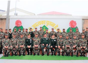 प्रधानसेनापति सिग्देलद्वारा उपत्यका पृतनाको निरीक्षण