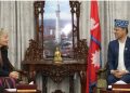 सभामुख अर्यालसँग नेपालका लागि संयुक्त राष्ट्रसङ्घकी आवासीय संयोजकले गरिन् शिष्टाचार भेटवार्ता