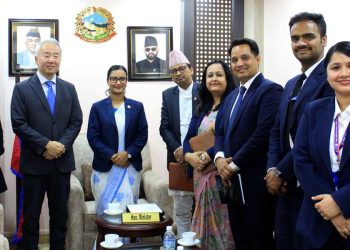 कानूनमन्त्री र जापानका राजदूतबीच भेट