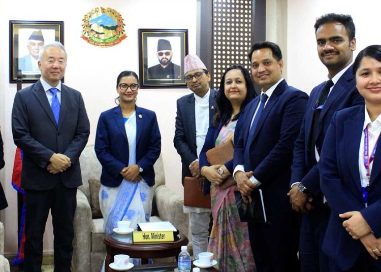 कानूनमन्त्री र जापानका राजदूतबीच भेट