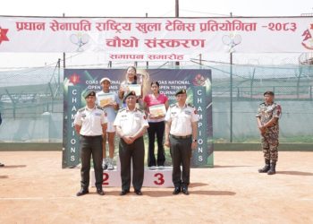 प्रधान सेनापति राष्ट्रिय खुल्ला टेनिस प्रतियोगिता सम्पन्न