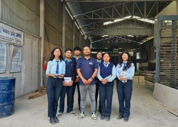 Khwopa Engineering College Students Visit Nepal Eco Panel for Industrial Learning Bhaktapur