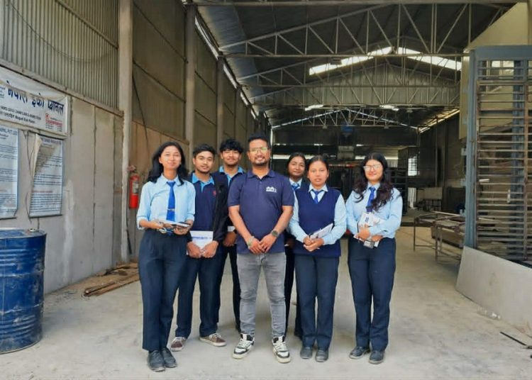 Khwopa Engineering College Students Visit Nepal Eco Panel for Industrial Learning Bhaktapur
