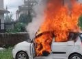 ट्याङ्लाफाँटमा कारमा अचानक आगलागी हुँदा चालकको मृत्यु