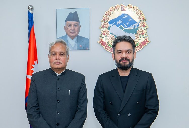 प्रधानमन्त्री र भारतका राजदूतबीच शिष्टाचार भेट
