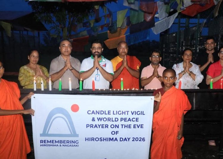 लुम्बिनीको पवित्र उद्यान क्षेत्रमा विश्व शान्ति प्रार्थना