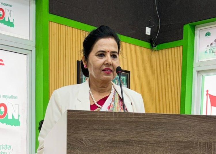 कांग्रेसलाई ‘बिग टेन्ट’ पार्टी बनाउनु पर्छ : सहमहान्त्री डिला संग्रौला