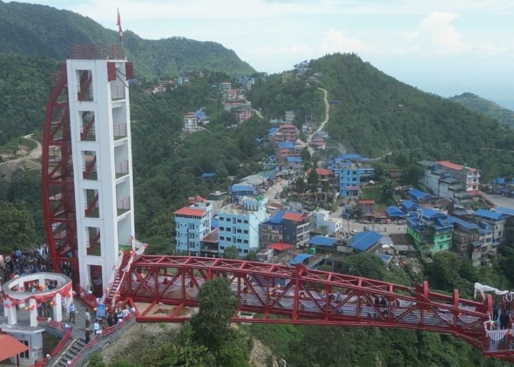 भेडेटारमा ‘स्काइवाक’ नयाँ पर्यटकीय आकर्षणका रूपमा स्थापित