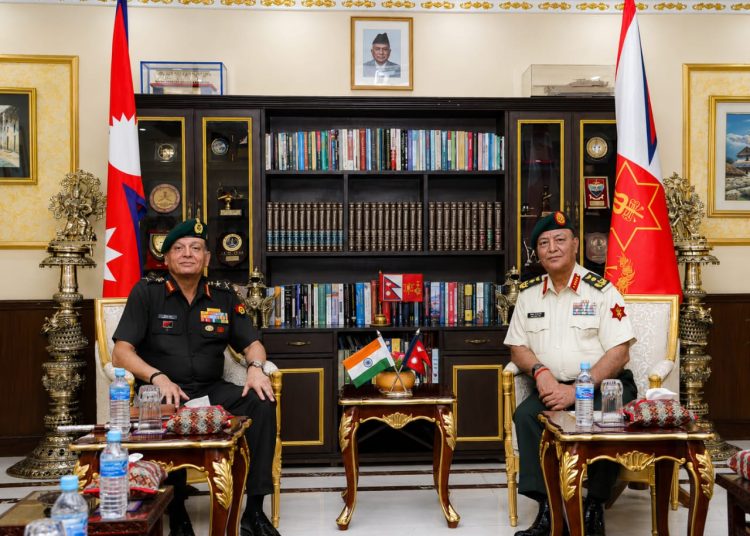 भारतीय सेनाका प्रमुख जनरलकाे नेपाल भ्रमण
