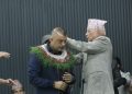 गगनकुमार थापाको शपथग्रहण