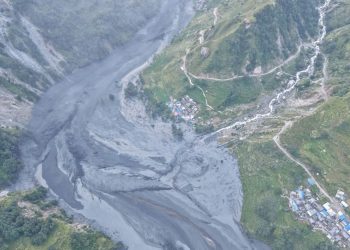 बूढीगण्डकीको आकस्मिक बाढीले ठूलो भौतिक क्षति