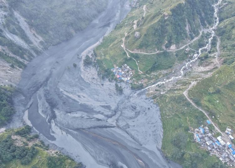 बूढीगण्डकीको आकस्मिक बाढीले ठूलो भौतिक क्षति
