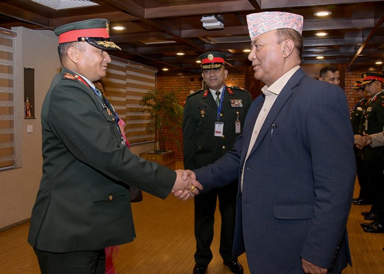 प्रधानसेनापति बेलायत प्रस्थान