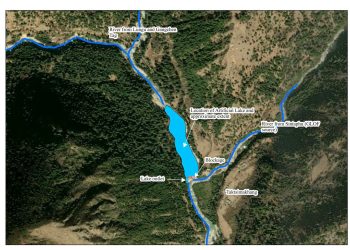 भुटानमा बाढीले बगायाे गासा छाचु तातोपानी परिसर
