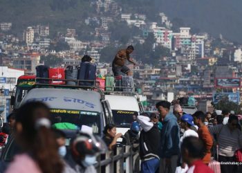 दशैं मनाउन काठमाडौं उपत्यका छाड्नेहरूको लर्को