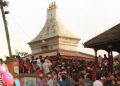 ब्रह्मायणी मन्दिर परिसरमा भक्तजनको भीड